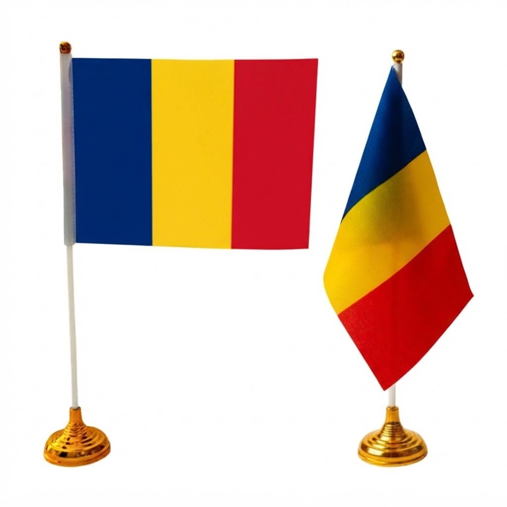 купити прапор румунії на підставці