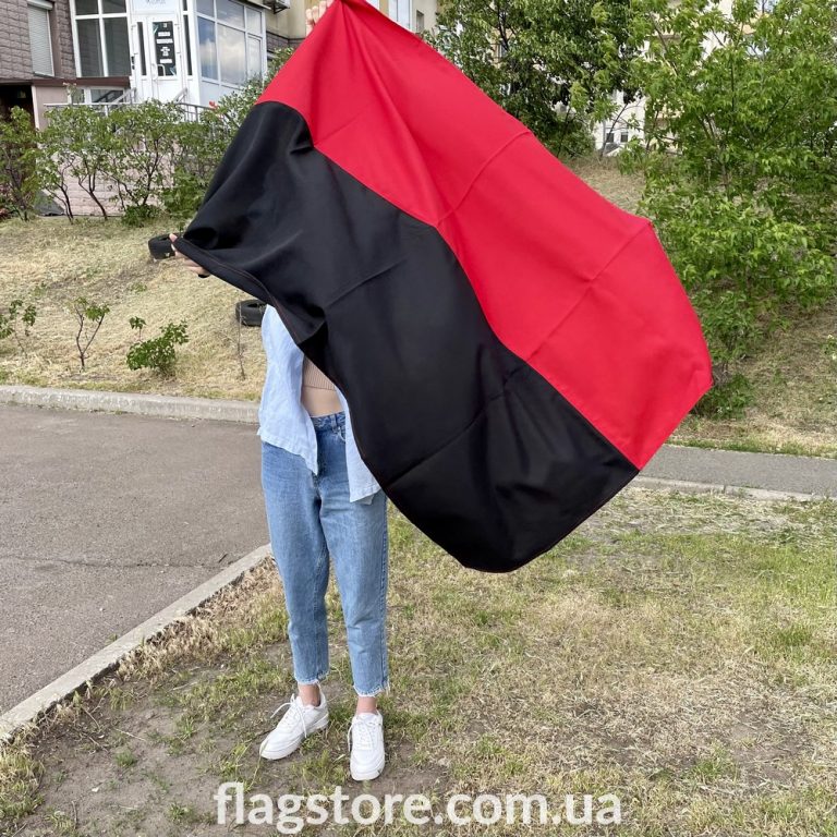 Купить флаг ОУН-УПА (червоно-чорний прапор) в Киеве - FlagStore.com.ua
