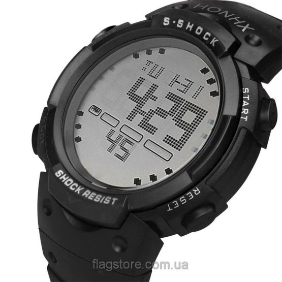 Cпортивные водонепроницаемые часы S-Shock с подсветкой (W155) - Image 4