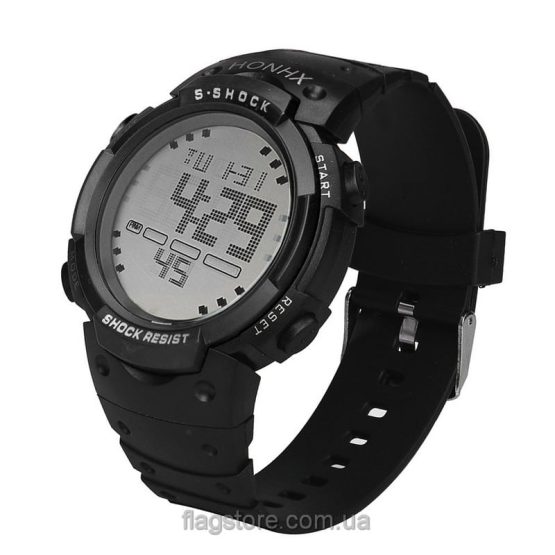 Cпортивные водонепроницаемые часы S-Shock с подсветкой (W155) - Image 5