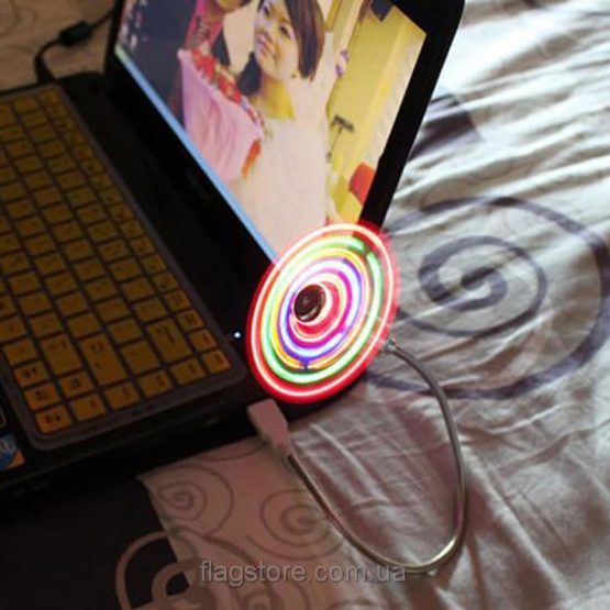 Гибкий USB вентилятор с LED подсветкой — изображение 3