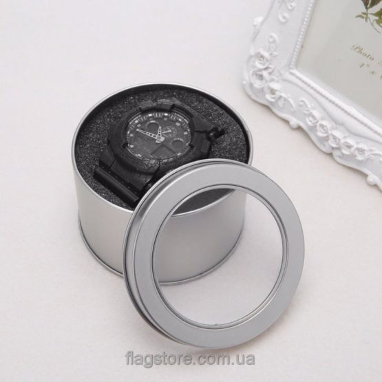 Металлическая цилиндрическая коробка для часов - Image 2