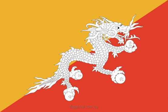 купити прапор Бутану (країни Бутан)