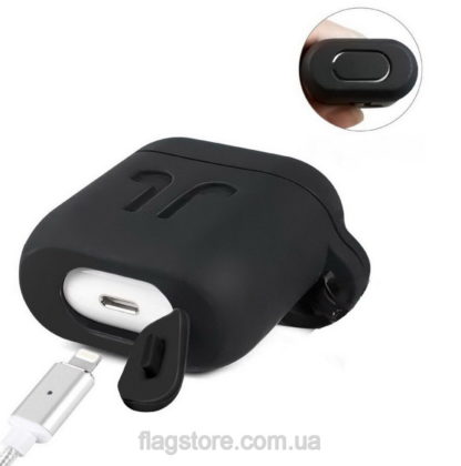 Кейс для Airpods с заглушкой для Lightning и карабином — изображение 2