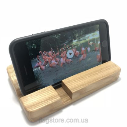 подставка для телефона деревянная