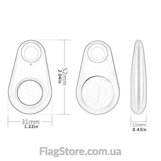 Мини Bluetooth трекер-брелок iTag - Зображення 5