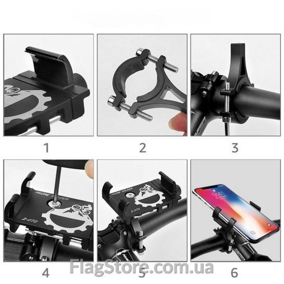 Металлическая рамка для смартфона на руль велосипеда - Image 4