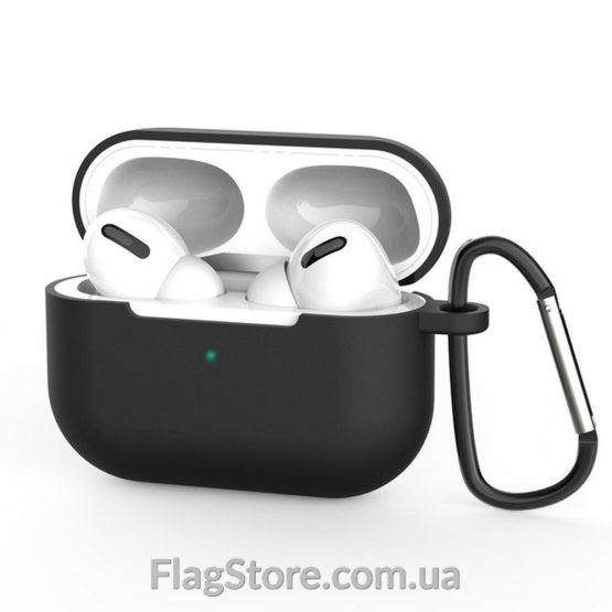 Силиконовый кейс с карабином для AirPods Pro