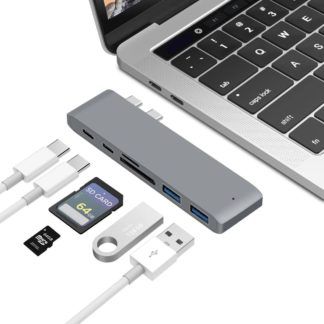 Thunderbolt 3/USB-C Хаб-концентратор для MacBook Pro/Air 7в1