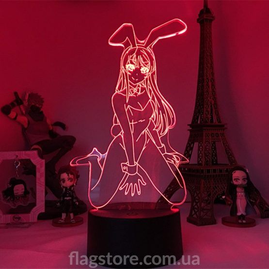 LED аниме-светильник Mai Sakurajima из Bunny girl senpai купить