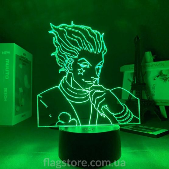 3D anime night light with Hisoka Morow from Hunter x Hunter buy