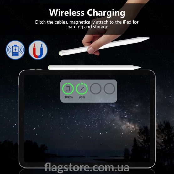 Олівець для iPad Pro/Air із зарядкою за грань купити