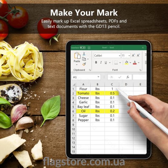 Карандаш для iPad Pro/Air/Mini с беспроводной зарядкой и магнитным креплением за грань - Зображення 10