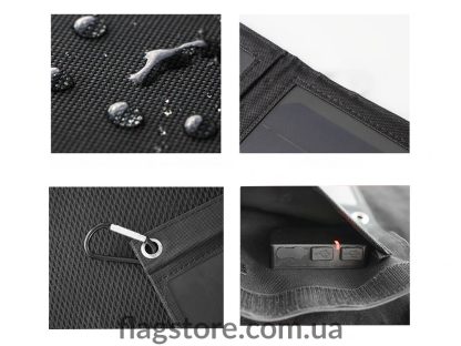Солнечная панель-зарядка 21Вт с 2 USB (5В/2.1А) и 18В выходом для ноутбуков - Зображення 5