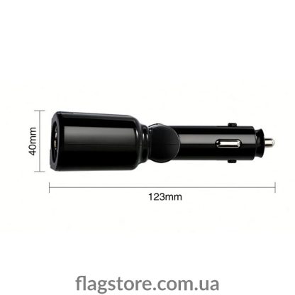Поворотная зарядка-раздвоитель от прикуривателя: 2 USB 3.1A + 2 прикуривателя - Image 4