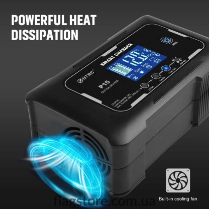 Умное импульсное зарядное устройство 15А для аккумуляторов 12V и 24V — изображение 8
