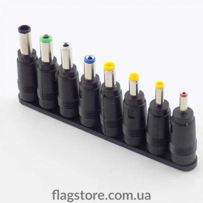 Кабель питания от Powerbank для маршрутизаторов, ламп, колонок USB-A – DC 5.5x2.1mm 5V/9V/12V c набором из 8 DC переходников - Зображення 9