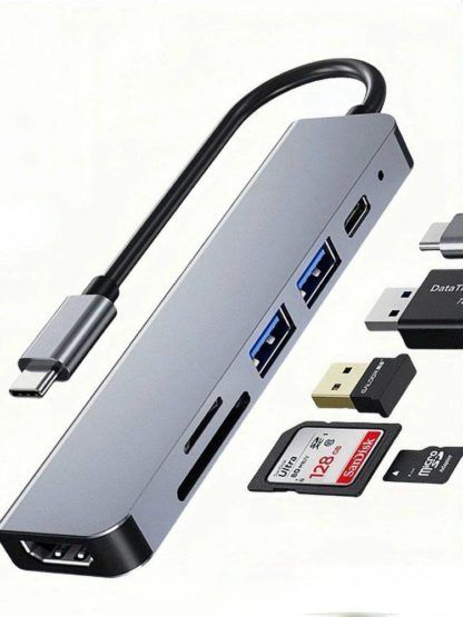 Thunderbolt 3 USB-C хаб с кардридером и HDMI 4K - Зображення 3