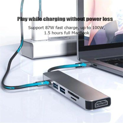 Thunderbolt 3 USB-C хаб с кардридером и HDMI 4K - Зображення 5