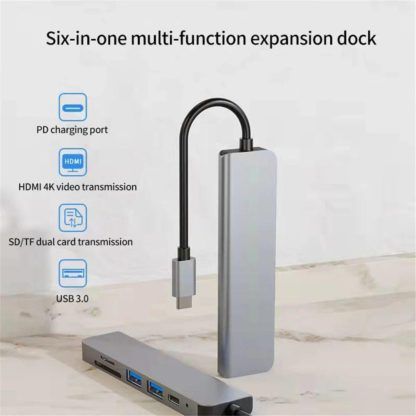 Thunderbolt 3 USB-C хаб с кардридером и HDMI 4K - Зображення 4