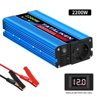 Автомобільний інвертор з 12V на 220V 2200w із чистою синусоїдою
