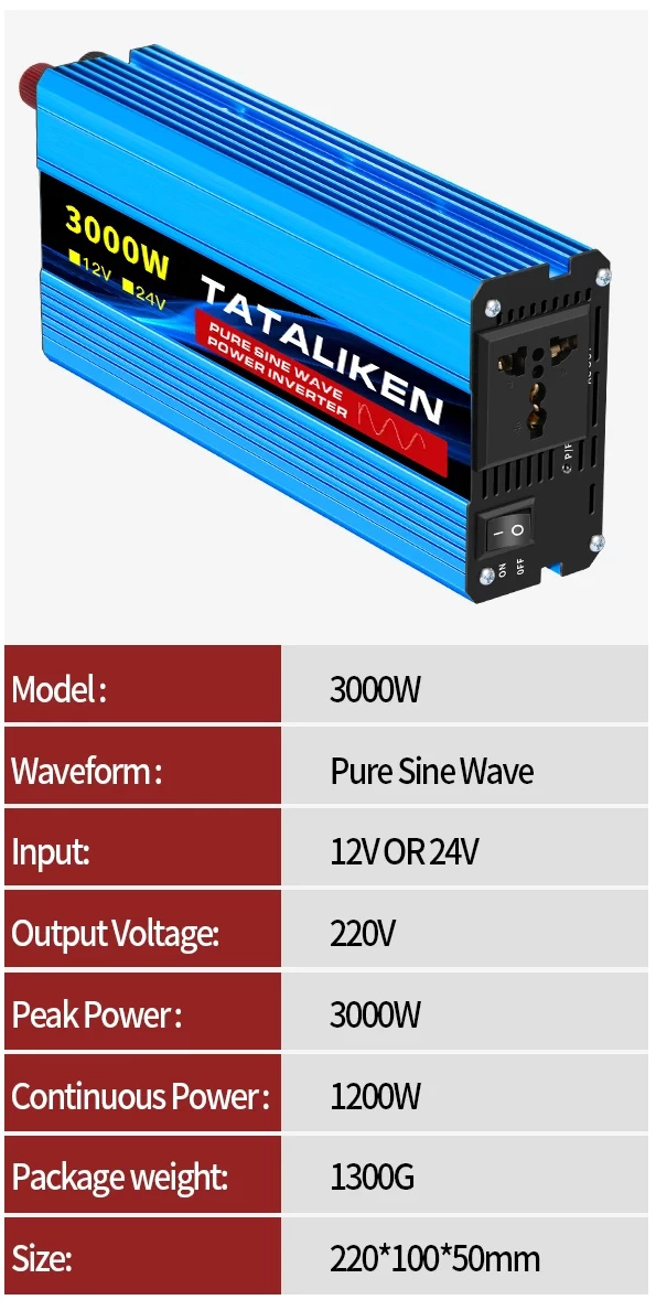 Заказать инвертор 3 кВт чистая синусоида