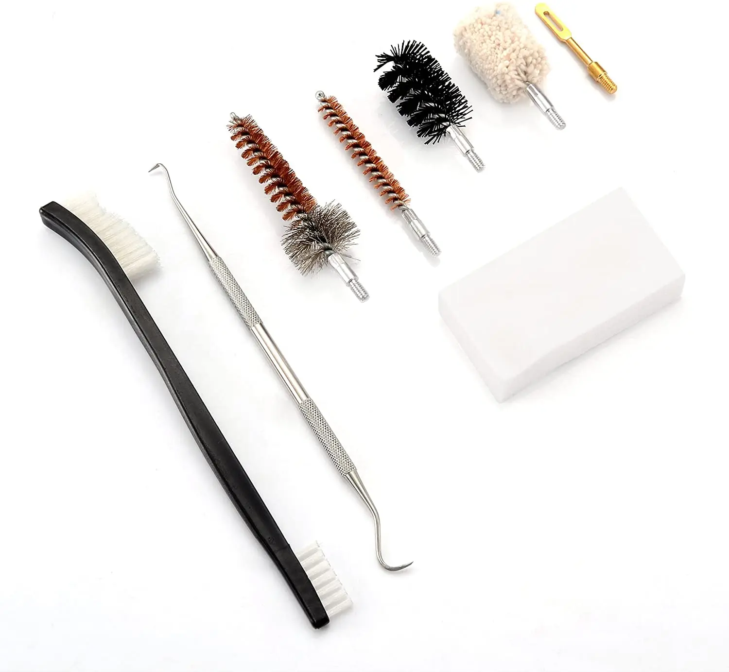 компактний набір для чищення калібрів 7.62, 5.45, 5.56 мм у футлярі